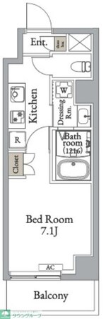 メトロステージ亀有の物件間取画像